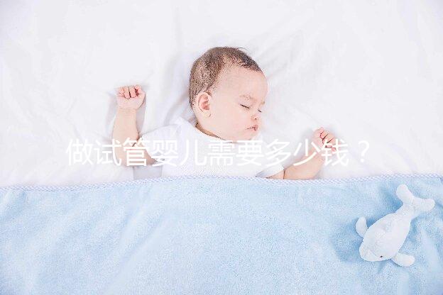 做試管嬰兒需要多少錢？