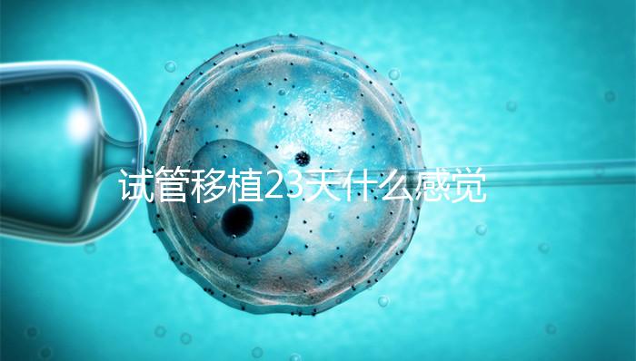 試管移植23天什么感覺都沒有正常嗎？血hcg值才是金標準