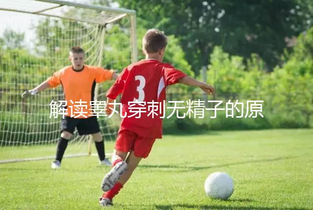 解讀睪丸穿刺無精子的原因，治愈性不大供精或是最后選擇